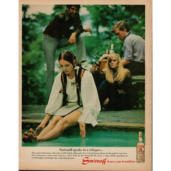 1970 Smirnoff Vodka Vintage Print Ad (L12) - Picture 1 of 3